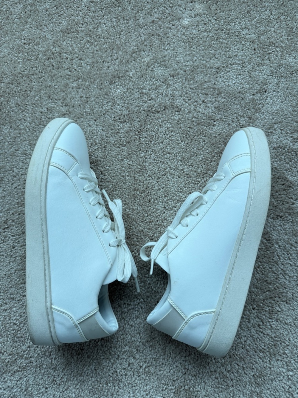 Thousand Fell Lace Up White Cream Casual Sneaker - Picture 3 of 10